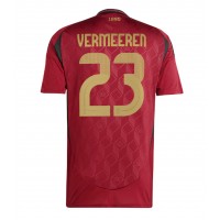 Camiseta Bélgica Arthur Vermeeren #23 Primera Equipación Eurocopa 2024 manga corta